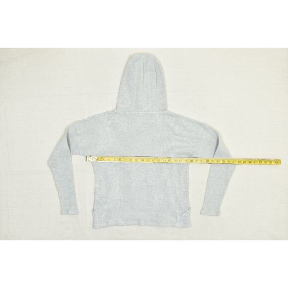 Carhartt Hoodie Womens Small Waffle Knit Relaxed Fit Pullover Kangaroo Pocket - Picture 4 of 8